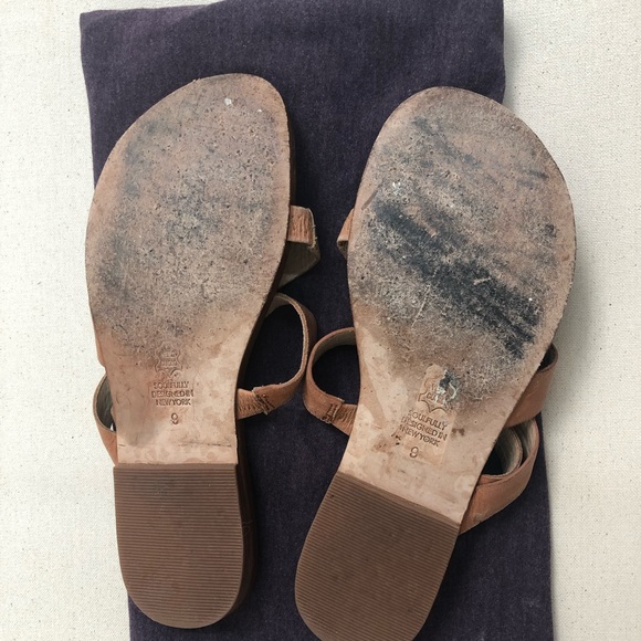 Matt Bernson Cognac Leather Strappy Sandals - Picture 5 of 8